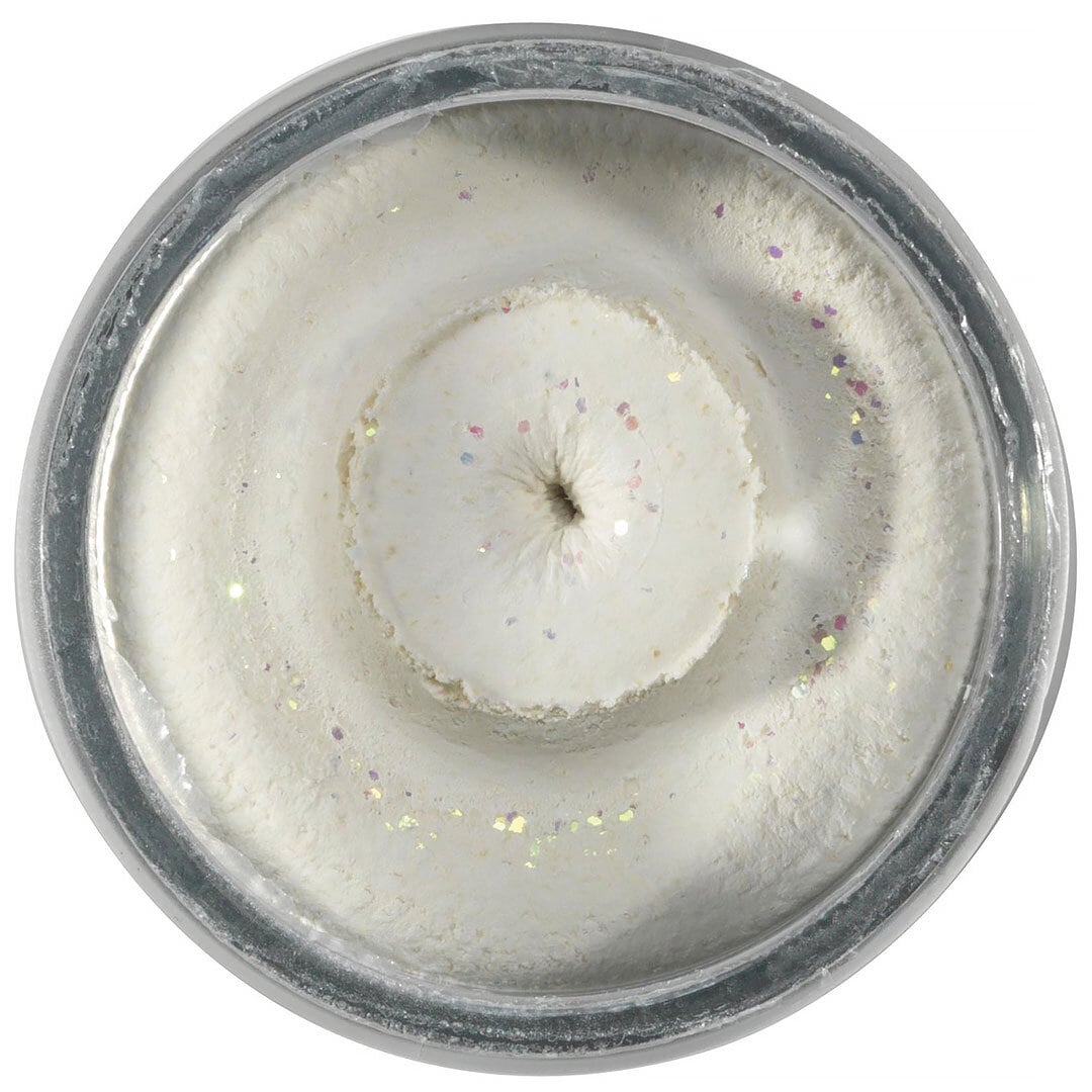 Powerbait Natural Trout Dough Fish Pellet White Glitter