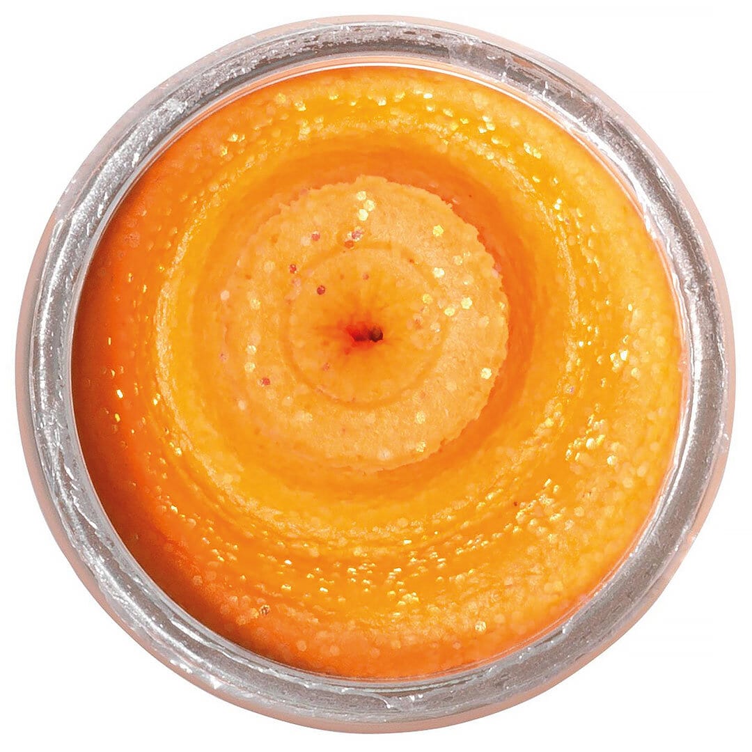 Powerbait Natural Trout Dough Crustacea Fl. Orange Glitter