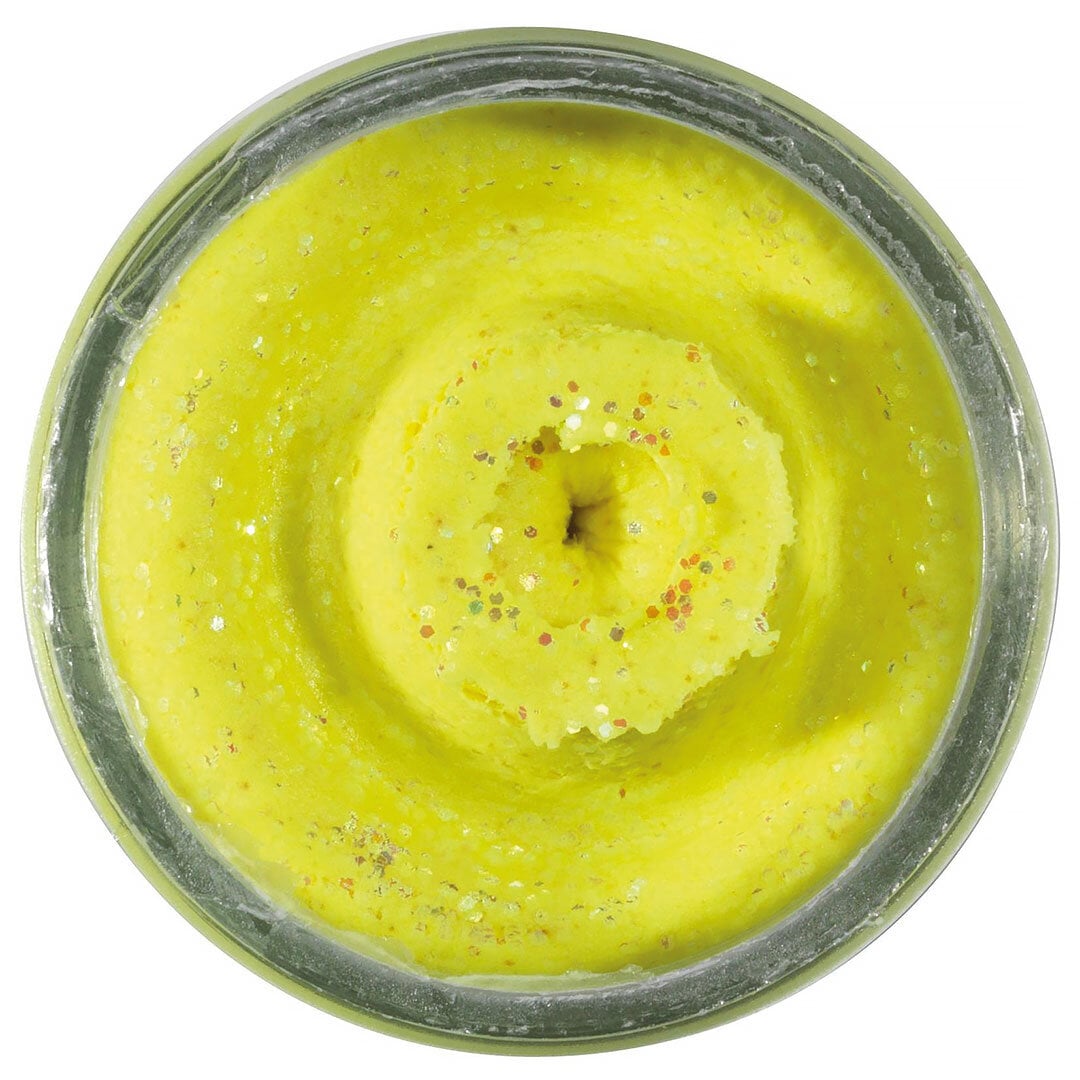 Powerbait Natural Trout Dough Liver Sunshine Yellow Glitter