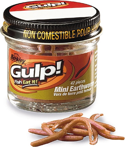 Berkley Gulp! Mini Earthworms Brun