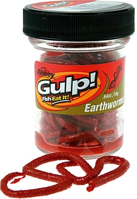 Berkley Gulp! Earthworms Röd