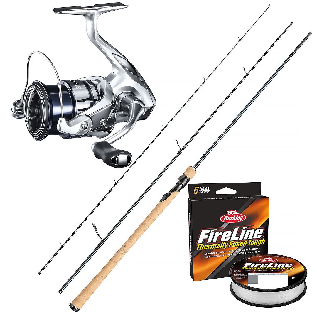 Haspelset Landfiske Lax Shimano Stradic 4000 Sölv 10,1`