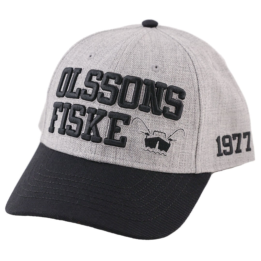 Olssons Fiske Keps Flexfit Black Gray