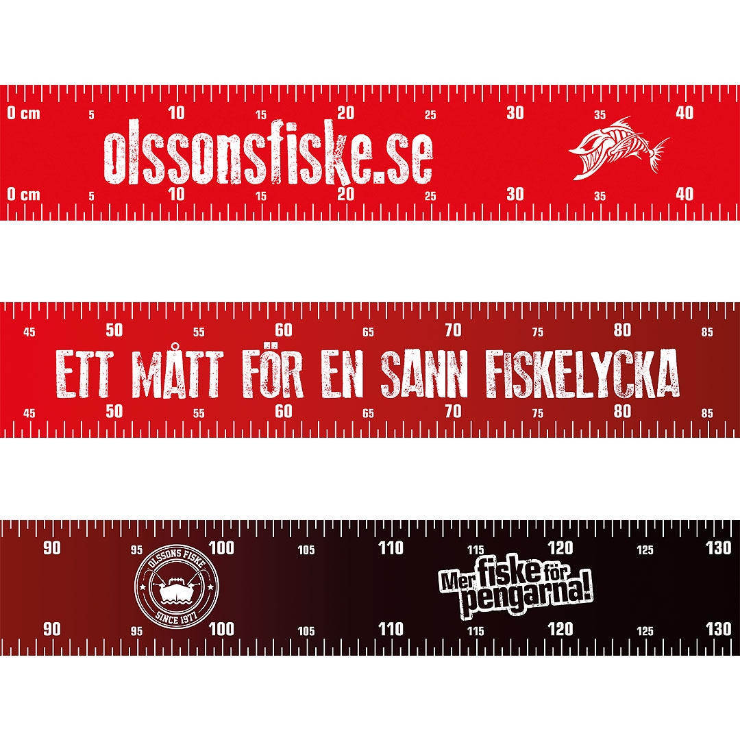 Olssons Fiske Måttdekal 130cm 2024