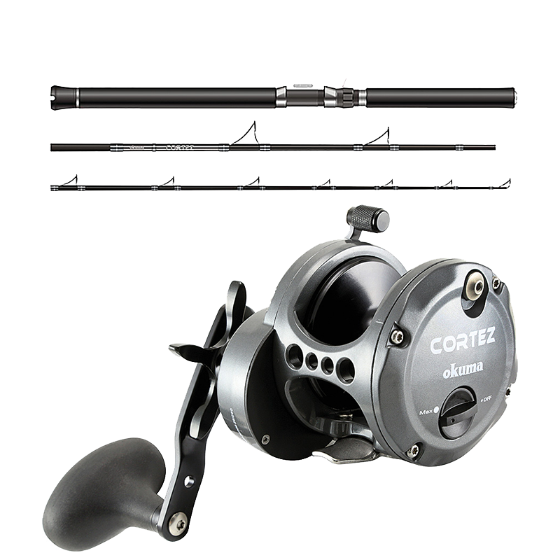 Okuma Havsfiskeset Cortez Black 10/6,6' 3-del 30-50lb